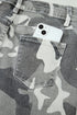 Elastane Camo Pattern Cotton Denim Shift Jeans
