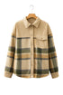 Retro Western Patchwork Corduroy Plaid Shacket