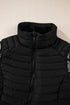 Plush Collar Quilted Zip Front Puffer Vest
