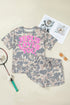 Jesus Loves You Camouflage Graphic Two Piece Short Set