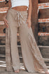 Bohemian Sheer Lace Patchwork Wide Leg Pants