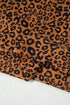 Leopard Wide Leg Relaxed Long Sleeve Top Pant Set