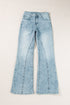Acid Wash Denim Extra Wide Leg High Waist Jeans