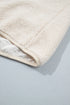 Plaid Patchwork Baggy Silhouette Plush Sherpa Sweatshirt