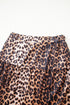 All Over Leopard Print Patchwork Tiered Mini Skirt