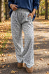 Floral Print Elastic Waist Full Length Regular Pants