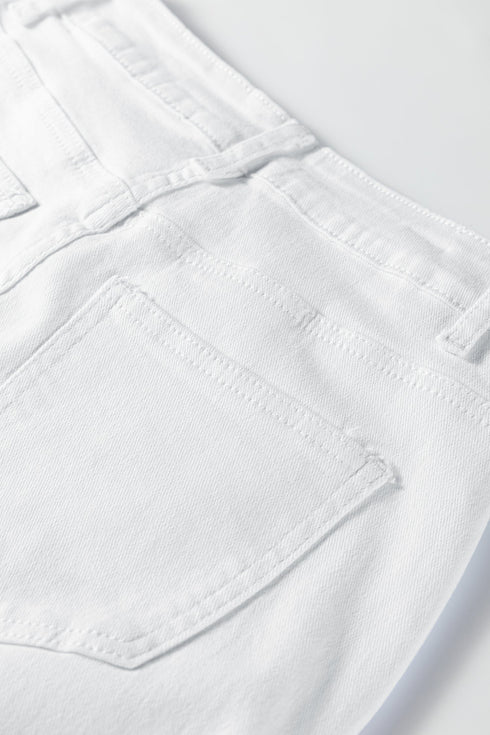 Bow Knot Side Detail Loose Wide Leg Jeans