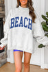 Polyester Mock Neck Graphic Print Reversible Sweatshirt