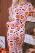 Allover Pumpkin Print Long Sleeve Coordinated Lounge Set