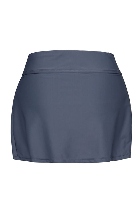 Wide Waistband Smooth Stretch Mini Swim Skirt