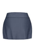 Wide Waistband Smooth Stretch Mini Swim Skirt