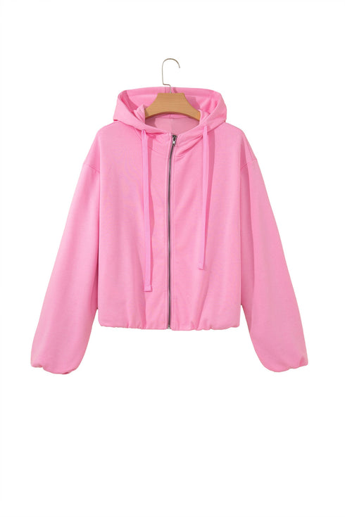 Zip Up One Piece Long Sleeve Hoodie