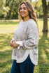 Camouflage Print Round Neck Long Sleeve Shift Sweatshirt