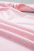 Striped Trim Mock Neck Pullover Drawstring Pants Outfit Pant Set