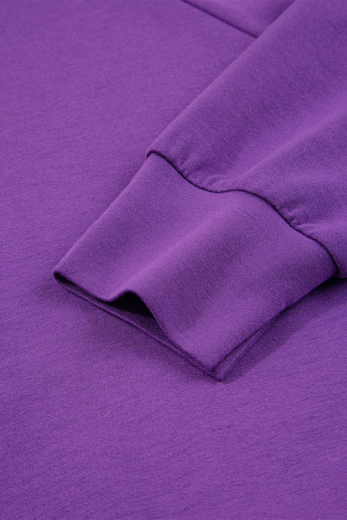 Sporty Half Zip Pullover Mini Skort Two Piece Dress