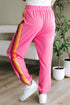 Casual Comfort Applique Detail High Waist Sweatpants