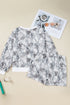 Abstract Woodland Print Baggy Pullover Drawstring Short Sets