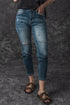 Distressed Denim Ripped Southern Belle Skinny Jeans