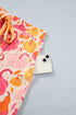 Pumpkin Print Pocket Placket Shell Button Lounge Set