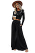 Minimalist Ribbed Crop Top And Long Pant Sets
