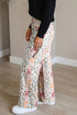 Floral Patchwork Wide Leg Full Length Jeans