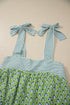Feminine Floral Striped Knot Strap Babydoll Tank Top