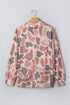 Mock Neck Camouflage Print Western Pullover Sweatshirt