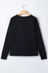 Polyester Rhinestone Pumpkin Graphic Long Sleeve Tee