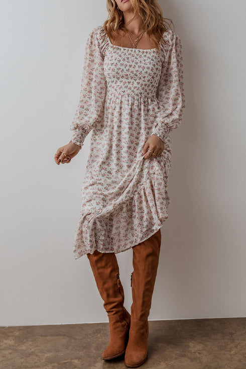The Briarwood Manor Ruffled Midi Dress