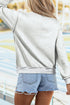 WWJD Polka Dot Mock Neck Pullover Sweatshirt