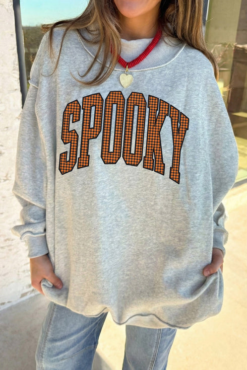 Polyester Slogan Print Mock Neck Reversible Sweatshirt