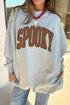 Reversible Slogan Print Mock Neck Double Sided Graphic Sweatshirt