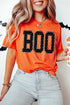 Boo Slogan Polka Dot Short Sleeve Round Neck Tee