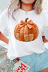 Polyester Cotton Blend Pumpkin Printed Graphic Tee