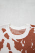 Abstract Print Drop Shoulder Long Sleeve Round Neck Sweater