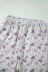 Camo Print Drawstring Waist Loose Fit Full Length Pants