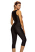 Sleeveless Front Zip Panel Swim Top