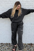 Polyester Cotton Seamed Coordinated Jogger Pant Set