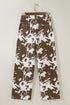 Abstract Pattern Regular Fit Full Length Western Jeans