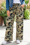 Camouflage Print Street Fashion Drawstring Shift Pants