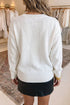 Drop Shoulder Round Neck Long Sleeve Sweater