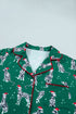 Dog Print Long Sleeve Two Piece Shift Lounge Set