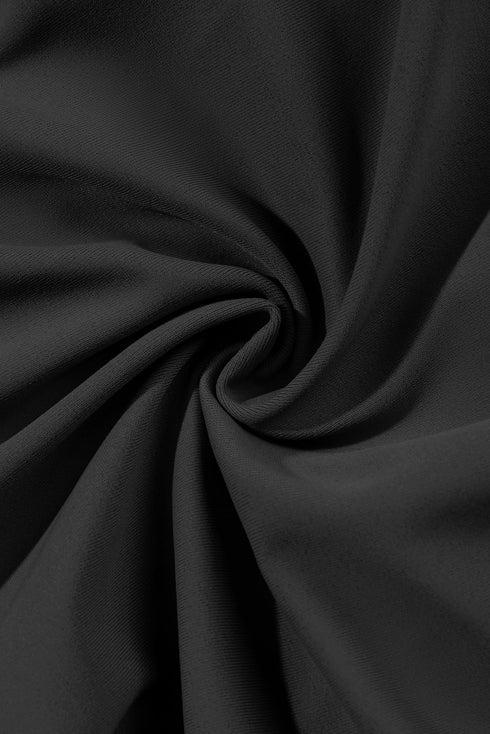 Zigzag Trim Scoop Neck High Waist Bikini Set