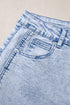 Cotton Polyester Denim Pull On Barrel Jeans