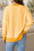 Spooky Slogan Stripe Split Hem Long Sleeve Sweatshirt