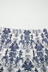Tiered Split Bohemian Floral Print Maxi Skirt
