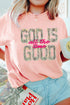 Heat Transfer Slogan Pattern Graphic Statement Tee