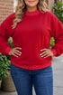 Polka Dot Pattern Patchwork Round Neck Sweatshirt