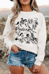 Rodeo 8 Seconds Western Print Graphic Sweatshirt
