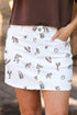 Cactus Horse Bull Western Graphic Denim Skirt